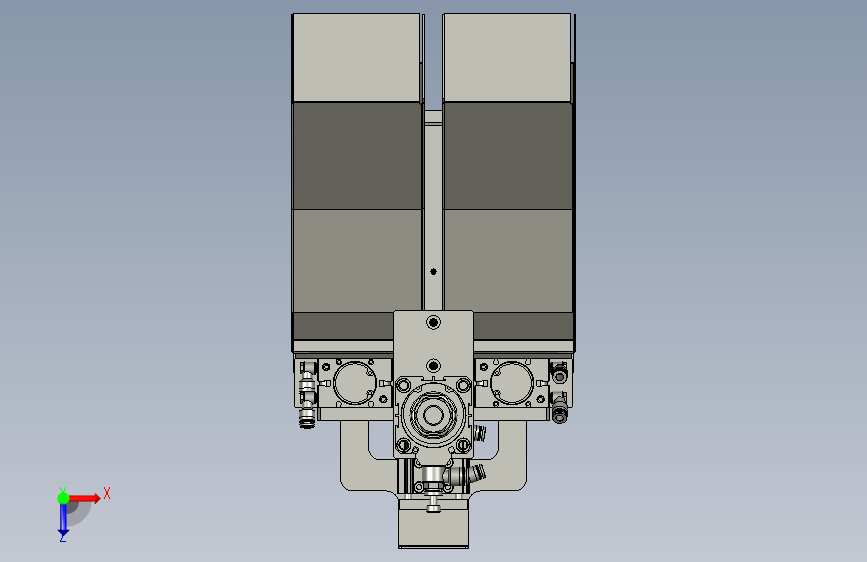 2018SOLIDWORKS0300Z剥外皮机构 俯视图