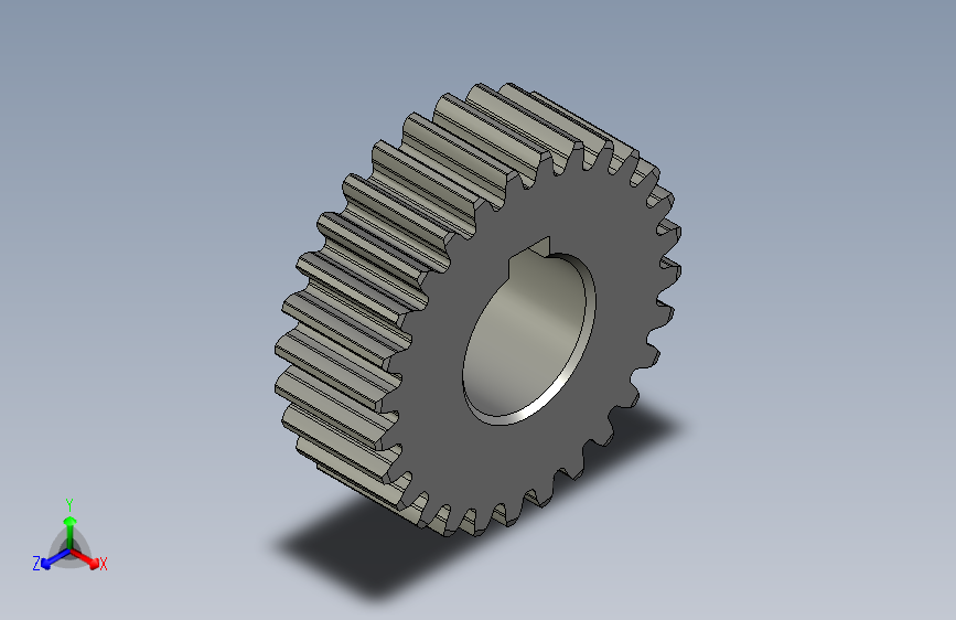 直齿轮斜齿轮_GEAKB10-28-10-A-12N-1