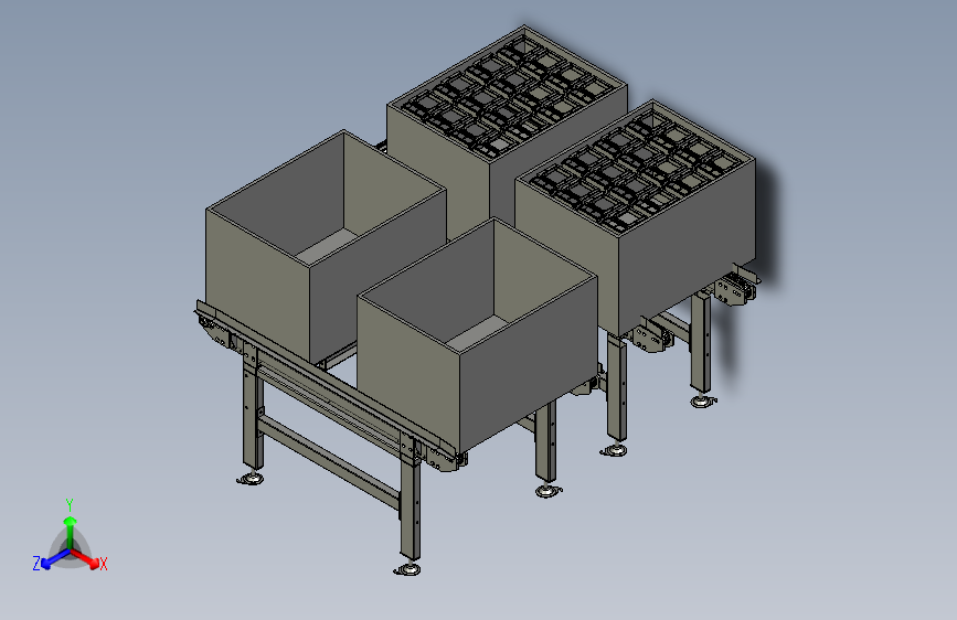 BBBB-左出右进周转箱输送模块