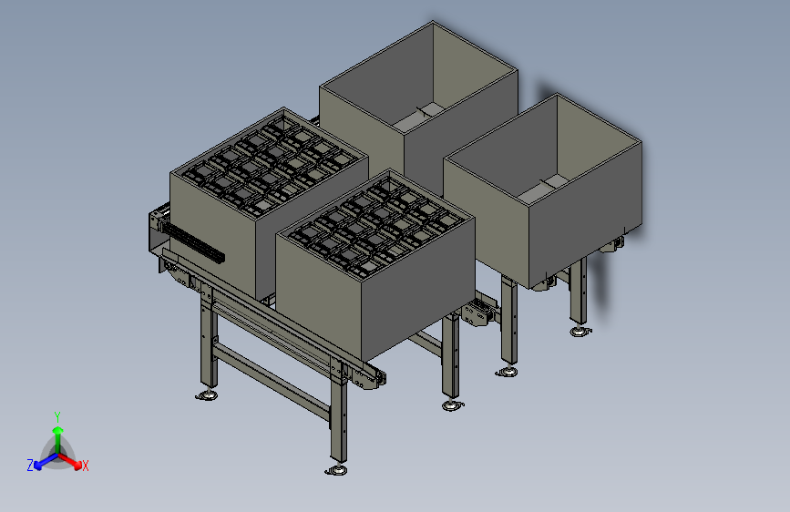 BBBB-左进右出周转箱输送模块