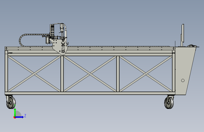 cnc_plasma_4x8-dtk 左侧视图