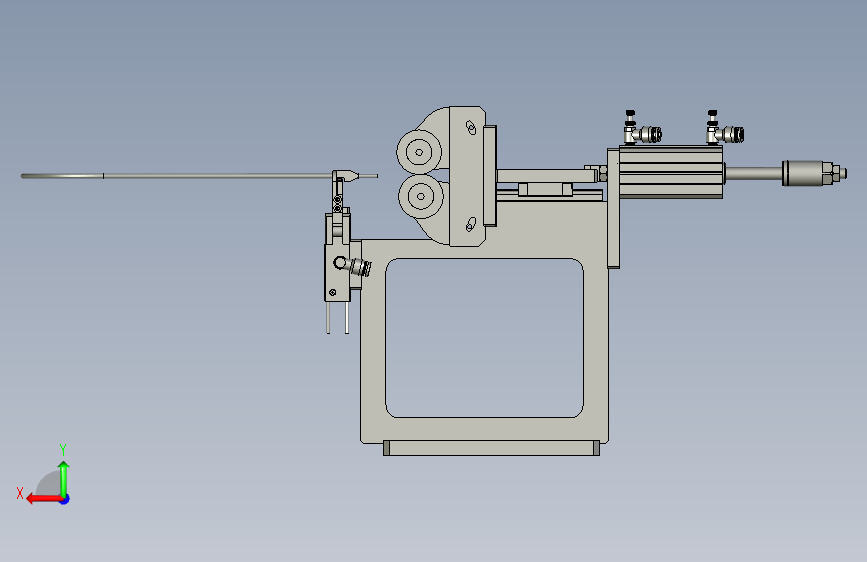2018SOLIDWORKS0500Z倒刷编织工位 背面视图