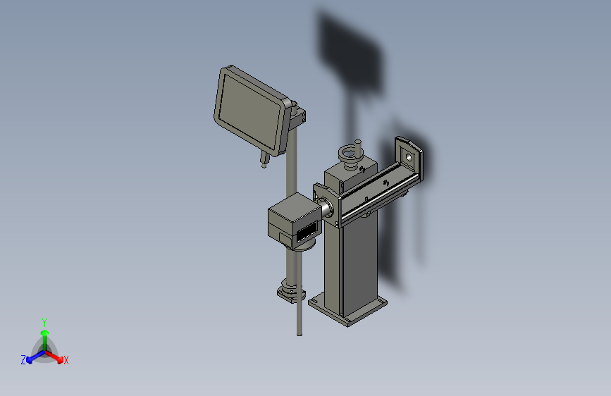 2018SOLIDWORKS1700Z激光机安装机构
