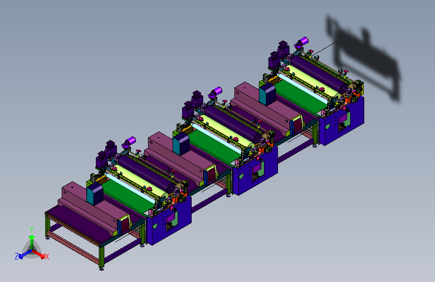 Pvc塑胶地板图案的印刷机