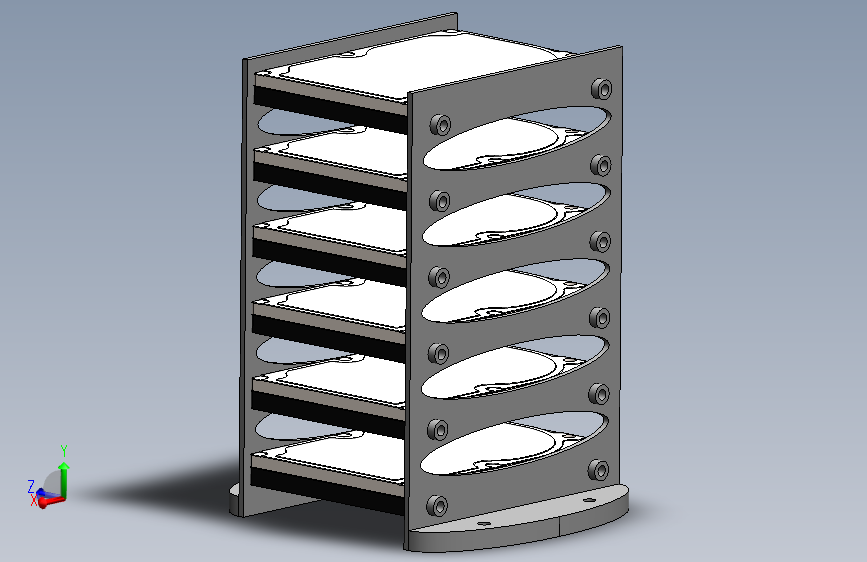 2.5 英寸收纳盒 - 6 磁盘
