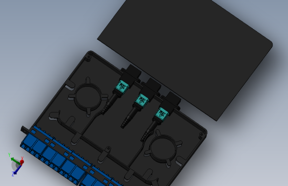 MPO接线盒 24芯塑料接线盒