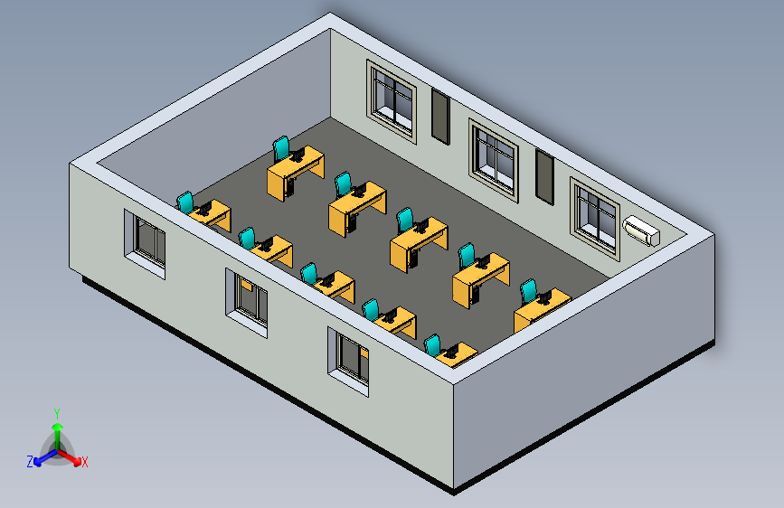 办公室模型设计