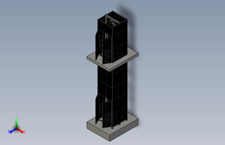 电梯式吊装机安全升降装置