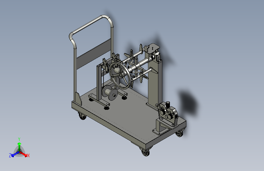 多功能移动送丝机托架工具台