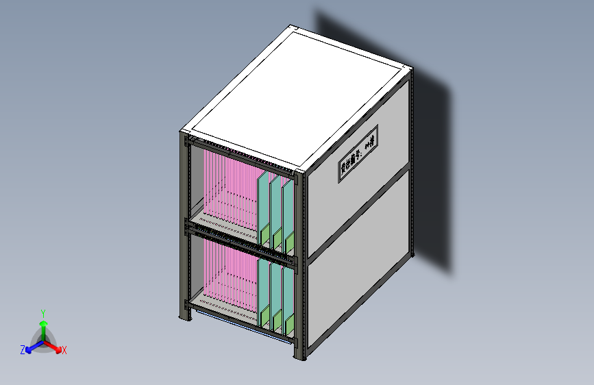 仓储玻璃存储柜