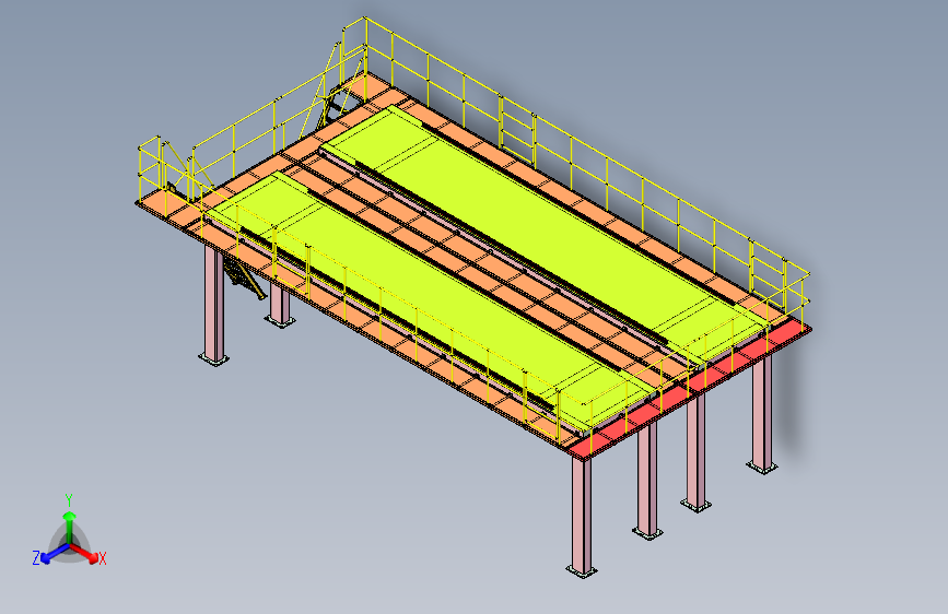 大型钢结构平台三维设计