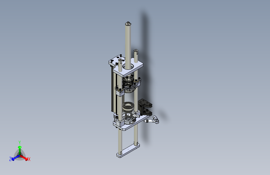顶升加旋转机构