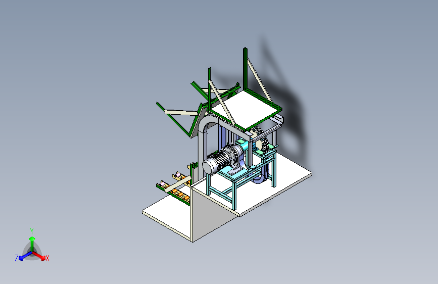 翻斗式往复升降机构
