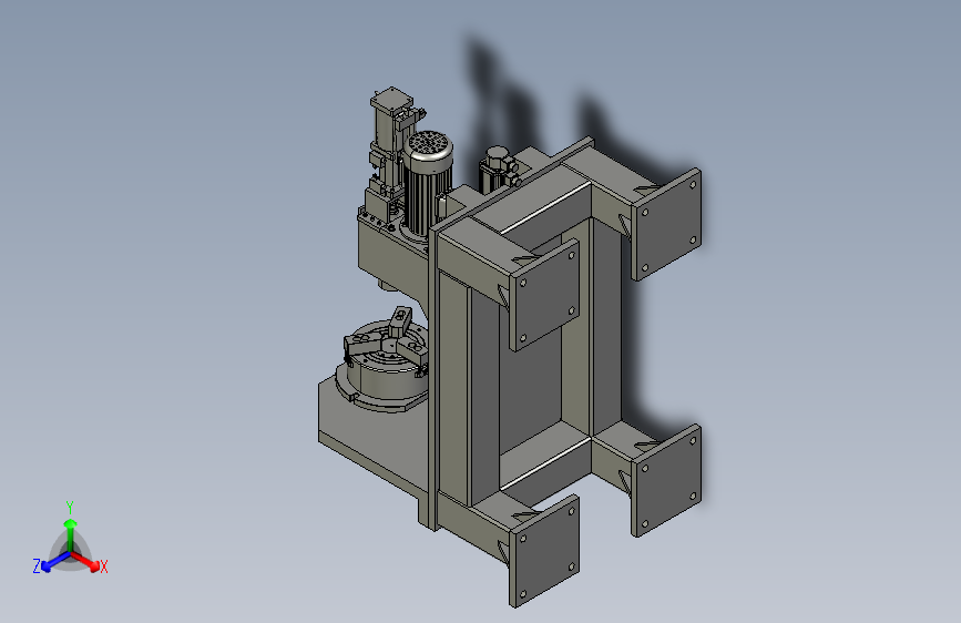 加工模具配件的小型车床