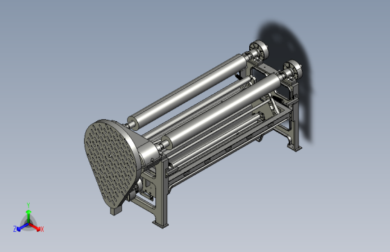 卷染机卷布辊蒸汽加热装置