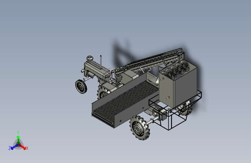 宽幅花生收获机拔花生机起垄平地