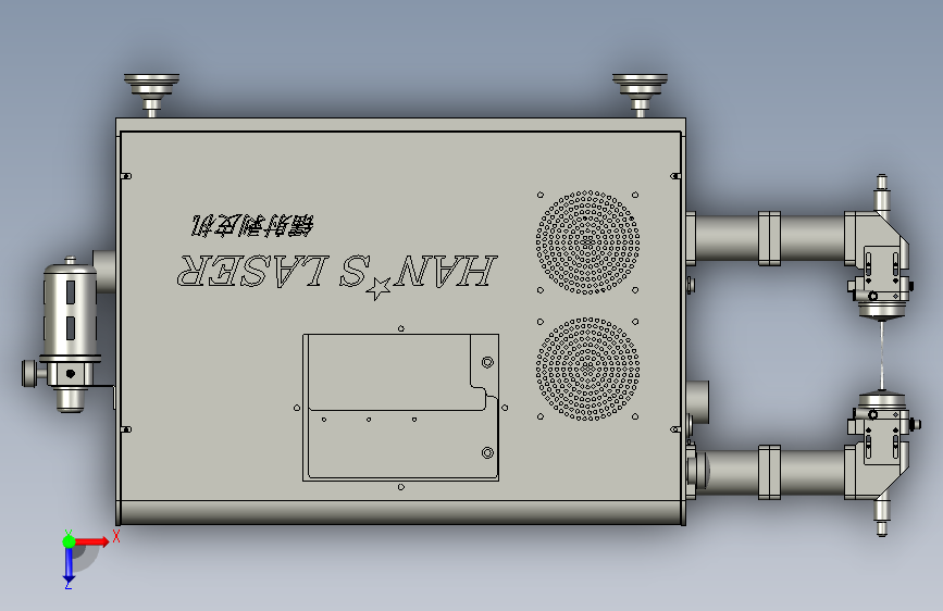 镭射剥皮机SP-CO2-30M-1111 俯视图