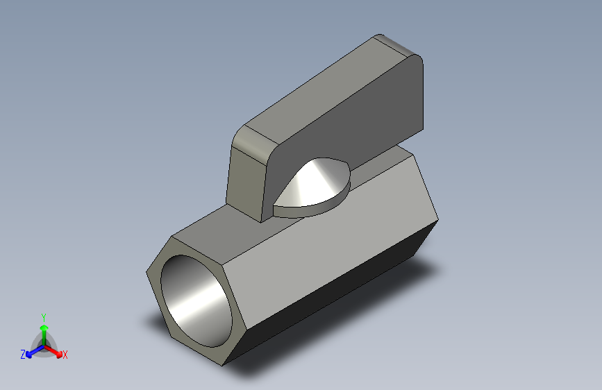 P127-3分两端内牙开关