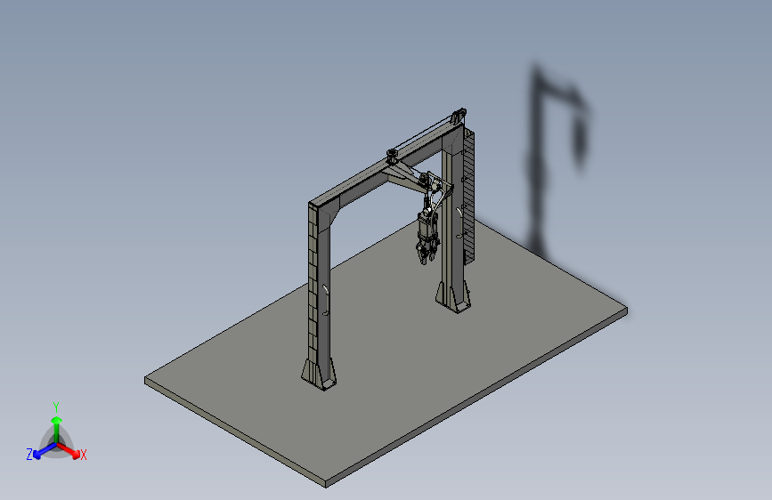 龙门架用的夹持爪和龙门架