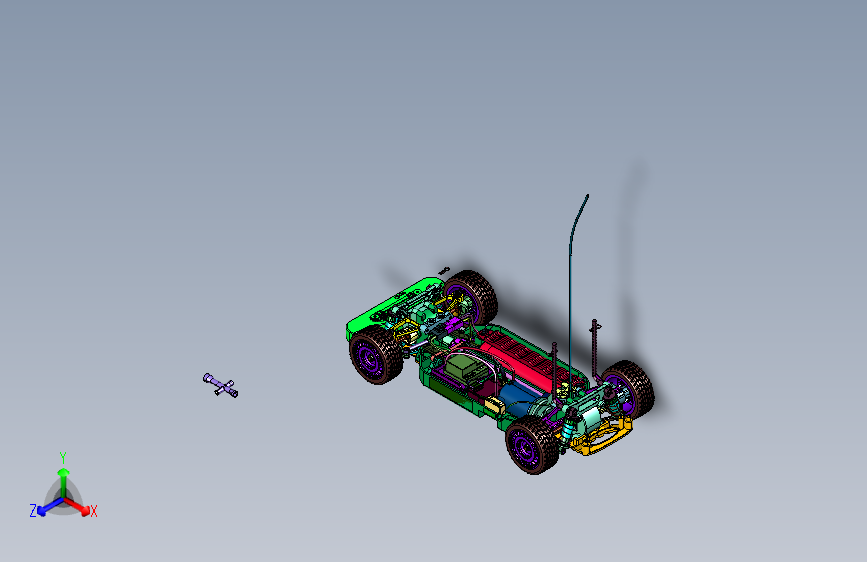 迷你四驱车RC化底盘