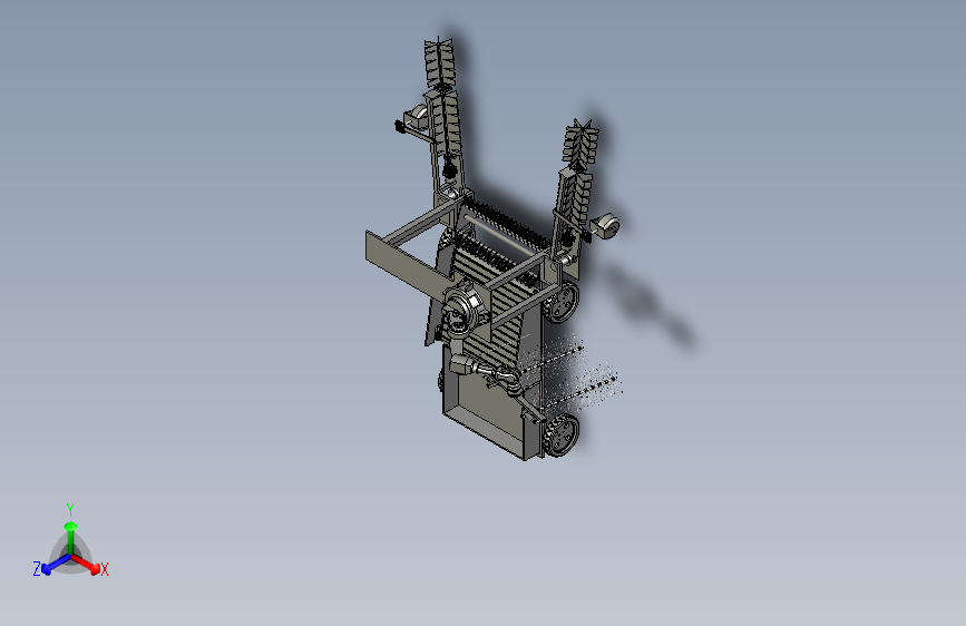 沙地防护林凋落物收集装置