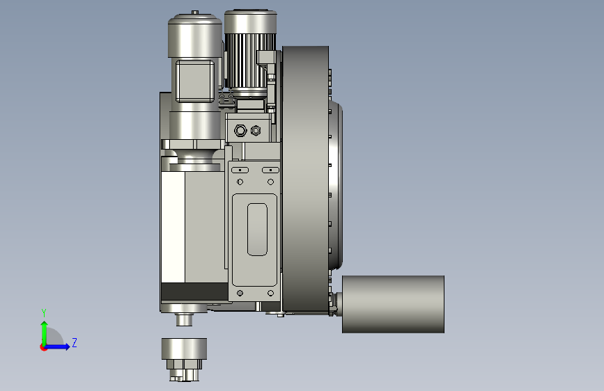 ASM-YP4024-R265+65-00-方冠外形 左侧视图