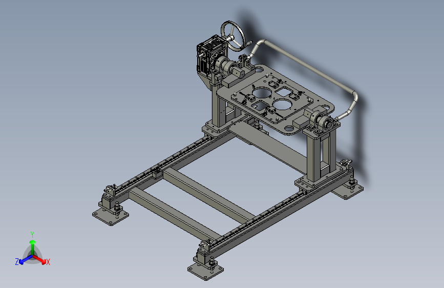 手摇式180度翻转涂胶工装