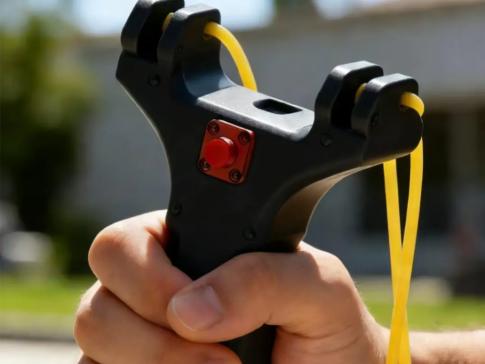 鹰钩自动弹弓（金属顶球版）