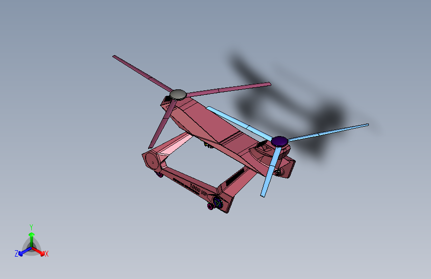 车辆运输中空直升机