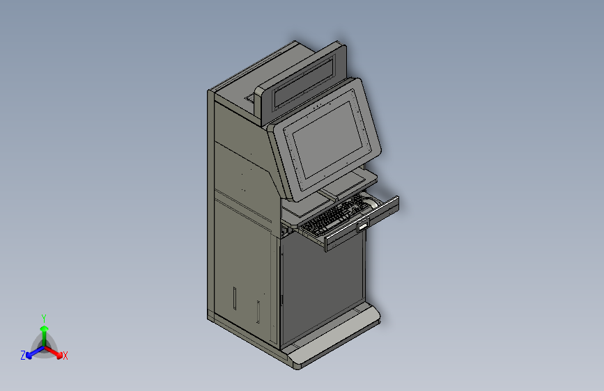 触控屏工控一体机柜外壳机箱