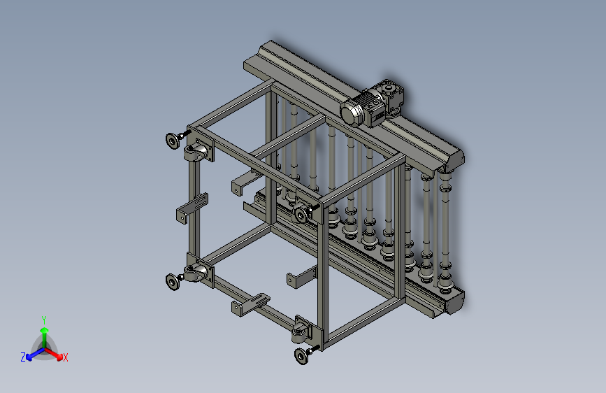 大众积放辊筒线-下料端
