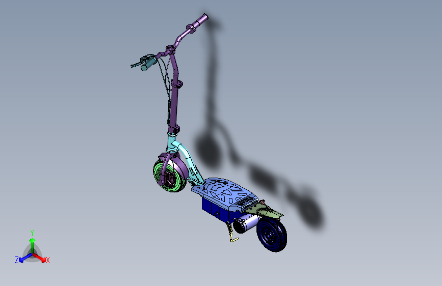 带有交互功能的电动滑板车