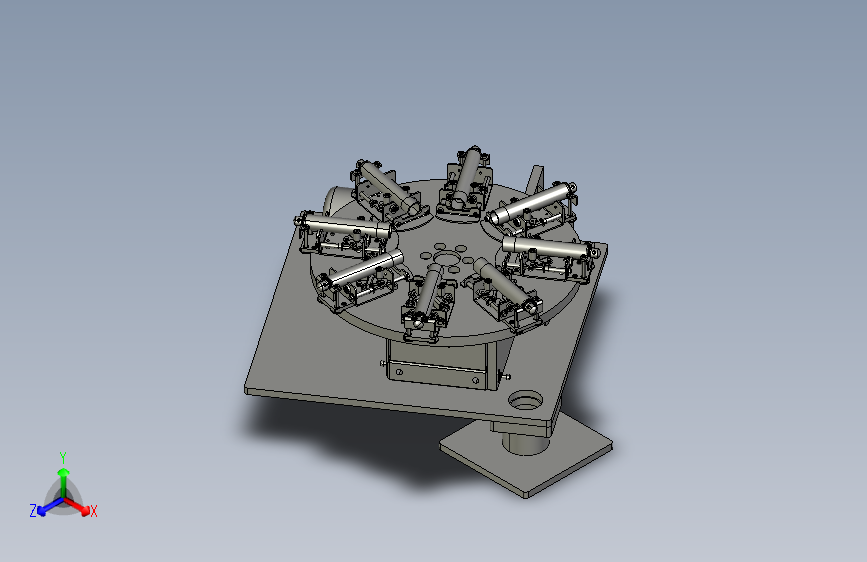 电气部件旋转展示台机构