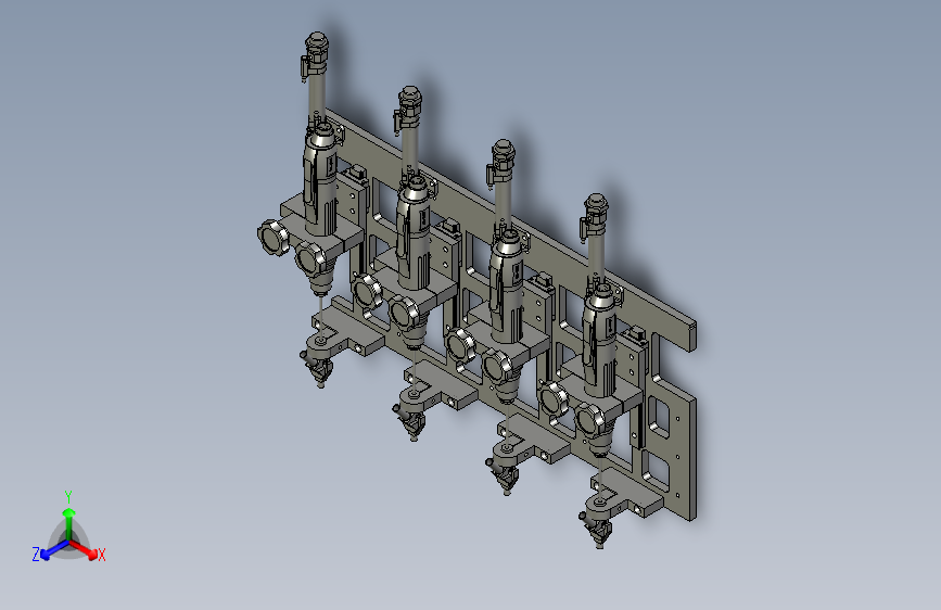 挂钩锁螺丝机构