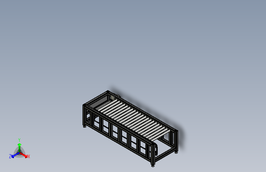 加工与运输的辊筒线