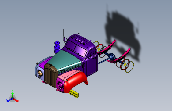 经典长头越野卡车