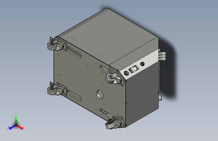 拉钉机机箱示意图