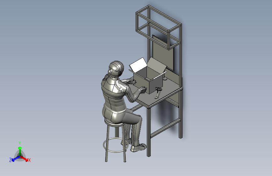 人工扫描封装工作台