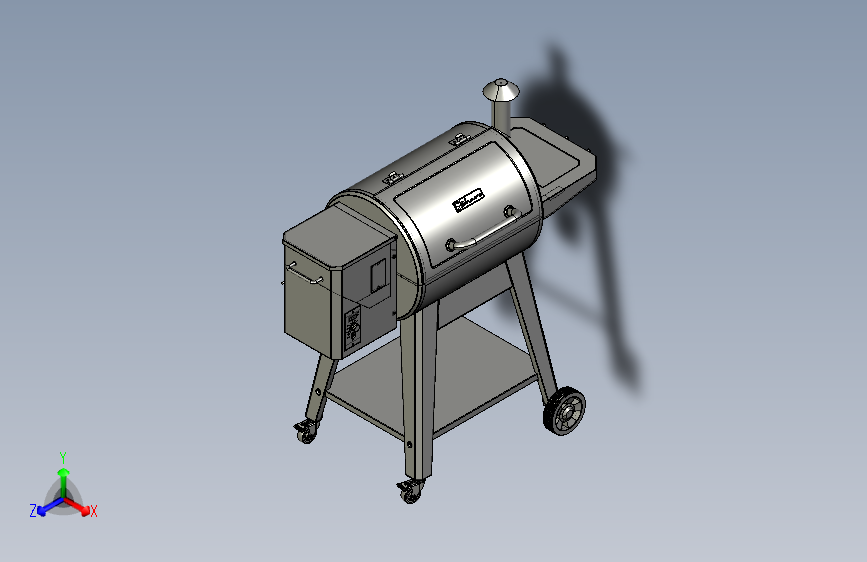 庭院别墅木炭烧烤架