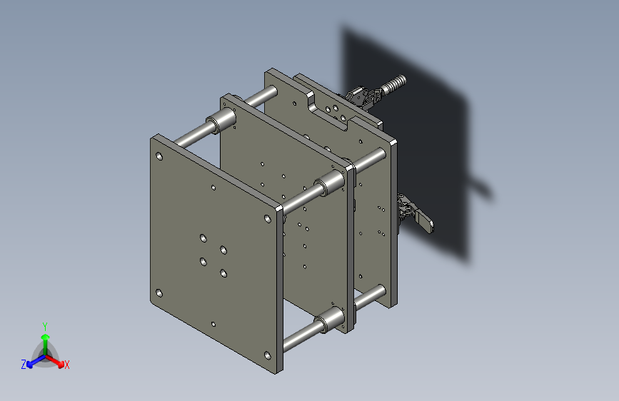 芯包定位夹具上下芯包辅助工位装配体