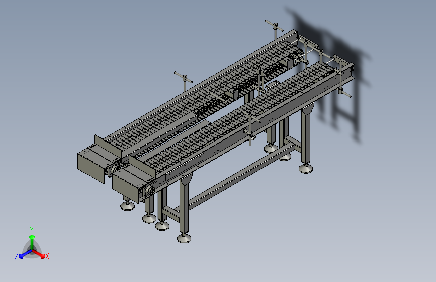 重型双排链滚筒输送机