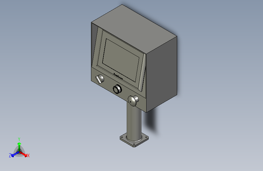 装配体-7寸人机控制箱