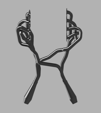 LS Tri-Y交叉排气_集管 v2 & v3