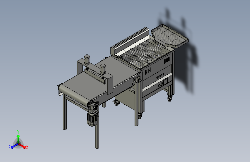 休闲食品油炸流水线