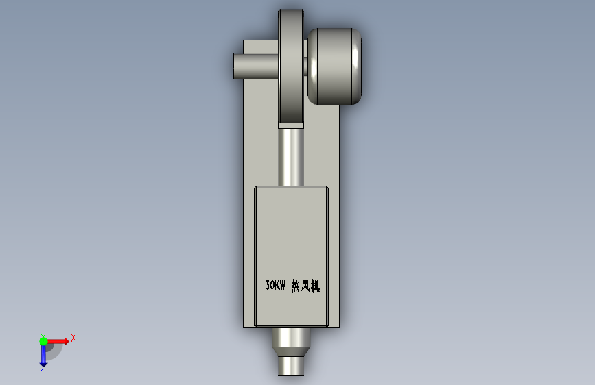 RY-Z-30A-5530KW中压热风机 俯视图