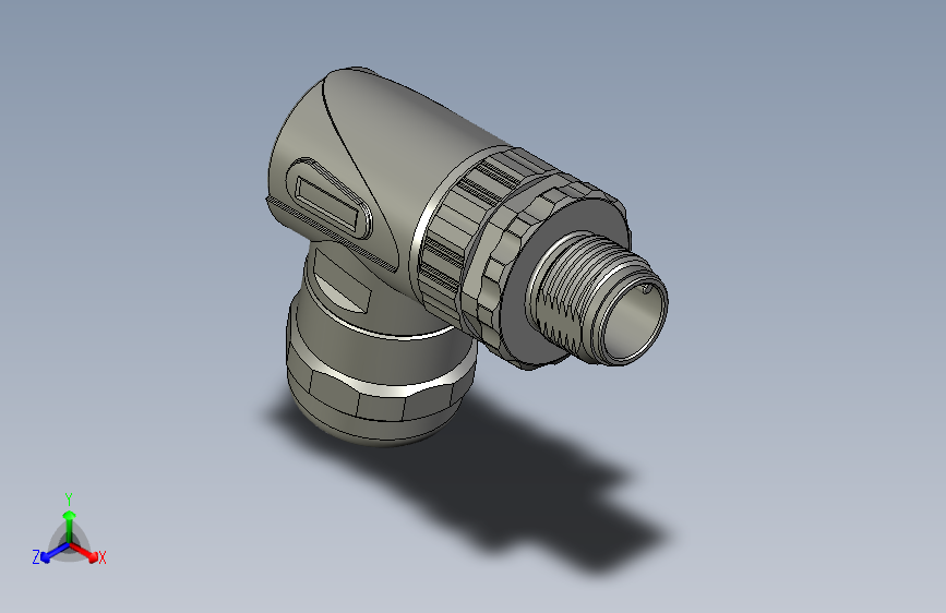 S030-01-00-M12公端弯现场可接线接头金属螺母塑料外壳