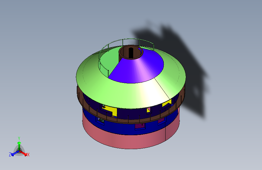圆形多层自建房别墅设计图