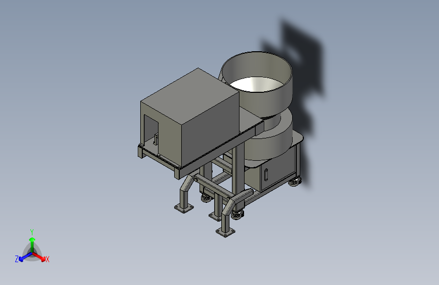 振动盘上料和注塑机抓手相对位置装配体