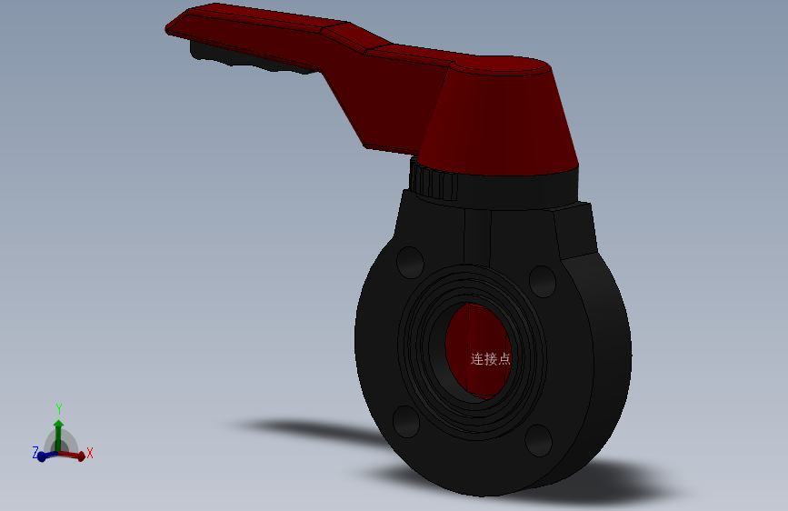 手柄式蝶阀-UPVC DN25-DN150