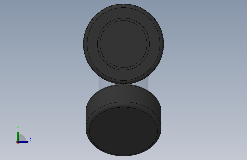 Y filter DN65 PN10 U-PVC 左侧视图